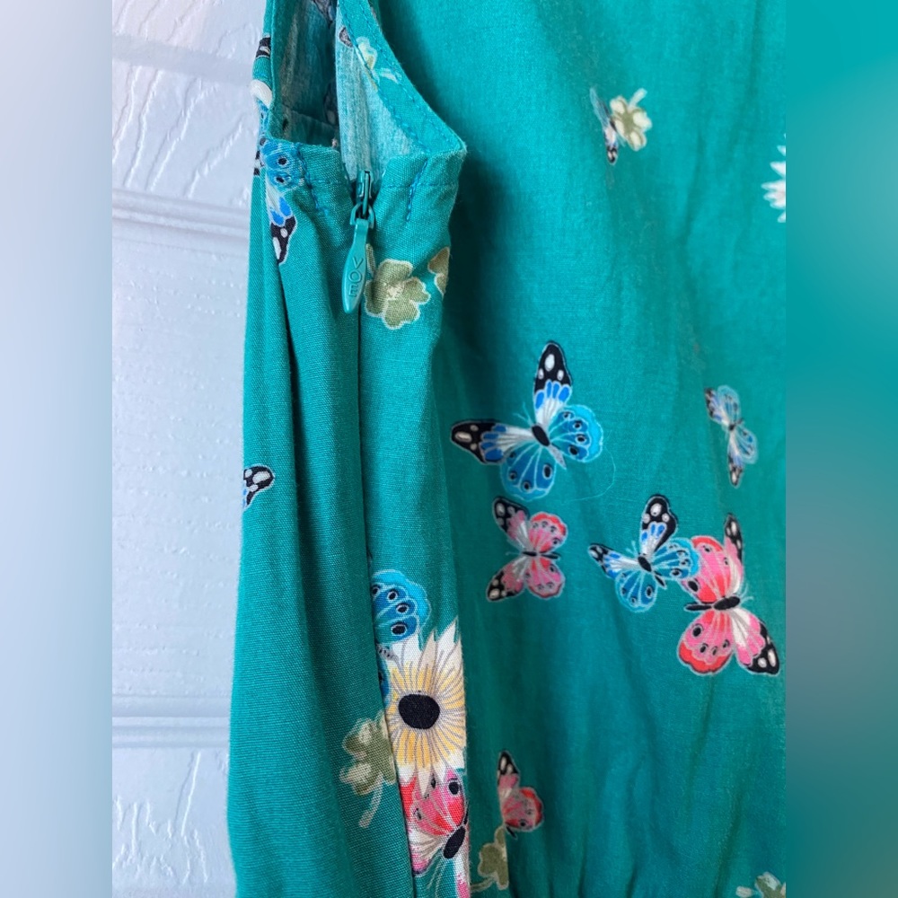 Retro Butterfly Pattern Dress - Picture 7 of 7